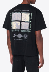 Brain Dead Alien Tractor Printed T-shirt Black BDP25T0O0044CO/Q_BRAID-WB