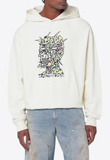 Brain Dead Scrambled Head Hooded Sweatshirt Light Beige BDS25T090044CO/Q_BRAID-NT