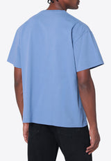 Brain Dead Ringing Ear Printed T-shirt Blue BDS25TOO0044CO/Q_BRAID-BL