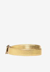 Dolce & Gabbana Devotion Metallic Leather Belt Gold BE1315 AY812 87503