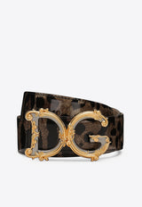 Dolce & Gabbana DG Girls Leopard-Print Belt Belts Color