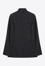 Max Mara Beatrice Denim-Effect Blazer Blue BEATRICECO/Q_MAXM-001