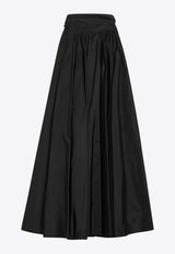Max Mara Pianoforte Beber Mini Taffeta Dress with Bow Black BEBERCO/R_MAXMP-003