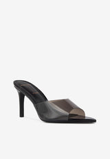 BLACK SUEDE STUDIO Belle 80 PVC Mules Black BELLE_BLACK