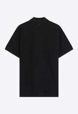 AMI PARIS Ami De Coeur Polo T-shirt Black BFUPL001U760/R_AMI-001