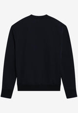 AMI PARIS Ami De Coeur Crewneck Sweatshirt Navy BFUSW035U730/S_AMI-430