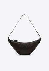 Lemaire Medium Croissant Leather Bag Chocolate BG0171LL0137/R_LEMAI-BR490