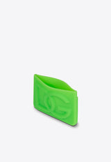 Dolce & Gabbana DG Logo Embossed Cardholder Fluo Green
