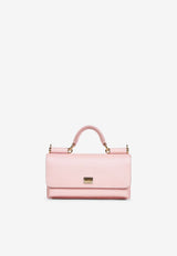 Dolce & Gabbana Dauphine Calfskin Top Handle bag Pink BI3280 A1001 8H402