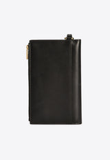 Dolce & Gabbana DG Logo Passport Holder in Calf Leather Black BI3336 AW576 80999