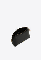 Dolce & Gabbana Mini Logo Plaque Leather Crossbody Bag Black BI3353 A5070 80999