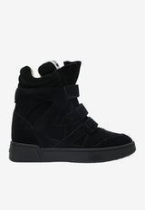 Isabel Marant Bekett High-Top Wedge Sneakers Black BK0010FAB3E04S/S_ISAMA-BKMD