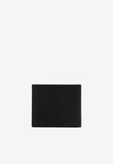 Givenchy Logo Stamp Leather Bi-Fold Wallet Black BK608NK213/R_GIV-001