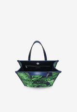 Dolce & Gabbana Small DG Milano Banana Print Tote Bag Green BM2259 AQ061 H4005