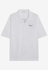 Givenchy Stamped Logo Print Shirt White BM618F1YJQ/S_GIV-100