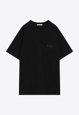 Givenchy Logo-Patch Short Sleeved Crewneck T-shirt Black BM71NK3YRP/R_GIV-001