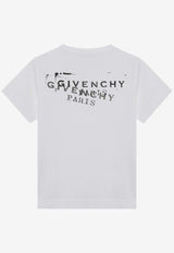 Givenchy Stamped Logo Print T-shirt White BM71NK3YSA/S_GIV-100
