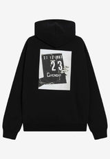 Givenchy Clapperboard Print Hooded Sweatshirt Black BMJ0NH3YSM/S_GIV-001