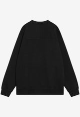 Givenchy Logo Patch Crewneck Sweatshirt Black BMJ0NT319B/R_GIV-001