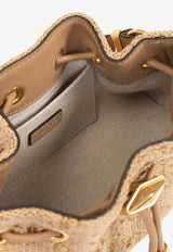 Jimmy Choo Small Bon Bon Logo-Embellished Shoulder Bag BON BON BCKTE/WSMIRQ NATURAL/CAPPUCCINO/GOLD