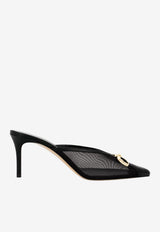 Andrea Wazen Bowie 75 Mesh and Leather Mules Black BOWMU075LMBOBLA-PF25_BLACK