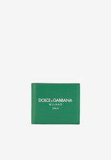 Dolce & Gabbana Milano Logo Bi-Fold Wallet Green BP1321 AN244 HVII7