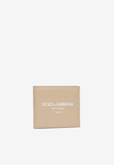 Dolce & Gabbana Milano Logo Bi-Fold Wallet Beige BP1321 AN244 HYII7