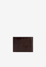 Leather Wallet with Logo-Plate