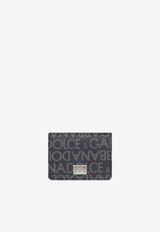 Dolce & Gabbana Logo Jacquard Bi-Fold Wallet Beige BP1643 AJ705 8B969