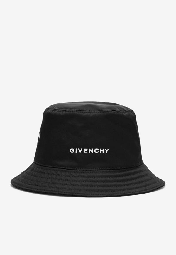 Givenchy Logo-Embroidered Bucket Hat BPZ05BP0DM/N_GIV-001