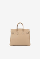 Birkin 25 in Trench Togo Leather with Palladium Hardware