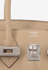 Birkin 25 in Trench Togo Leather with Palladium Hardware