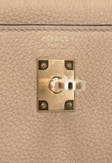 Kelly 25 in Trench Togo Leather with Permabrass Hardware