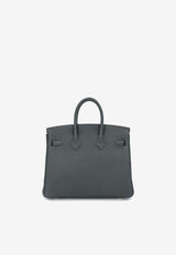 Birkin 25 in Vert Mangrove Togo Leather with Permabrass Hardware