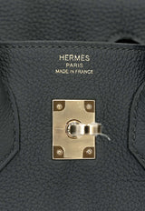Birkin 25 in Vert Mangrove Togo Leather with Permabrass Hardware
