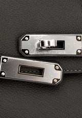 Birkin Shoulder Light 29 in Vert Bronze Evercolor with Palladium Hardware