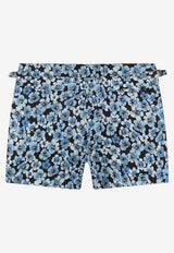 Tom Ford Floral Print Swim Shorts BSS001-FMN058S25 ZBLBL Blue
