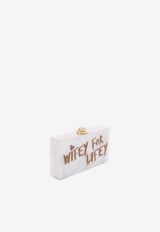 Sophia Webster Wifey For Lifey Clutch Bag BSS21028_WHITE