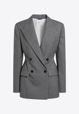 Givenchy Double-Breasted Wool Jacket Gray BW30KW14FU/R_GIV-030