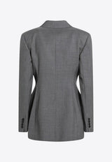 Givenchy Double-Breasted Wool Jacket Gray BW30KW14FU/R_GIV-030