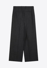 Givenchy Wool Wide-Leg Tailored Pants Gray BW514V14FU/P_GIV-067