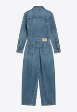 Givenchy Washed Denim Jumpsuit Blue BW517D516F/R_GIV-420