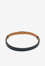 Kelly Splas'H 18 Epsom Leather Belt with Bleu Lin Lacquer Buckle