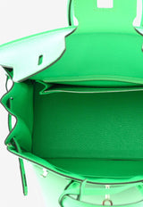 Hermès Birkin 25 in Vert Comics Togo Leather with Palladium Hardware
