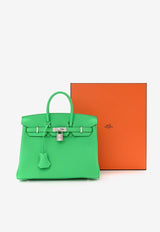 Hermès Birkin 25 in Vert Comics Togo Leather with Palladium Hardware