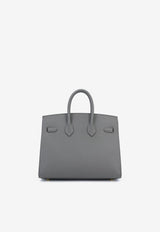 Birkin 25 Sellier in Gris Meyer Madame Leather with Gold Hardware