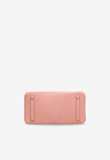 Birkin 30 Verso in Terre Cuite Ostrich Leather with Gold Hardware