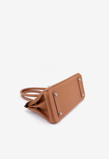 Birkin Shoulder Light 29 in Gold Evercolor with Palladium Hardware