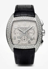 Boucheron MEC Chronograph 41mm Stainless Steel and Diamond Watch White BMECC41SSDW_TH