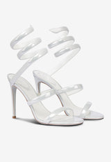 Rene Caovilla Cleo 105 Leather Sandals C11865-105-00011000 WHITE SPECCHIO CALF
